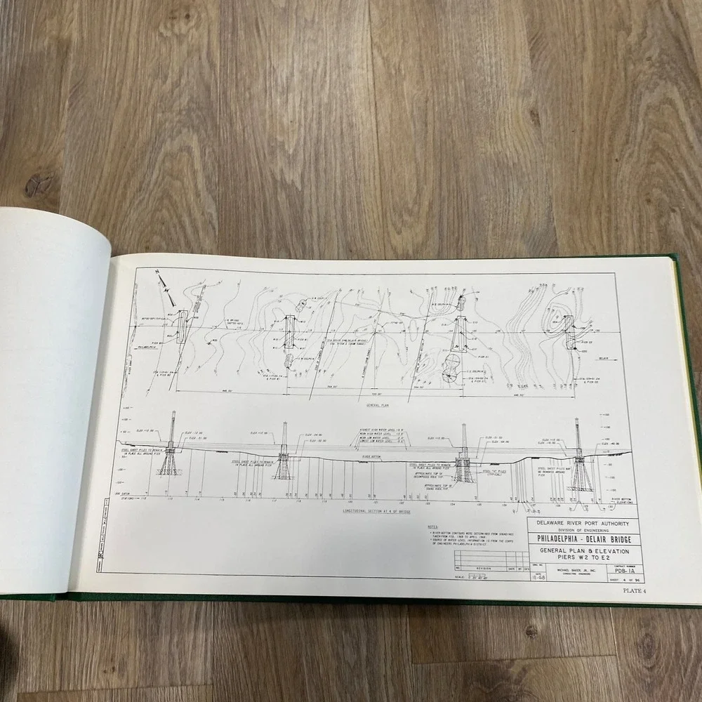 Betsy Ross Bridge Delaware River Port Authority 1976 Engineering History Book